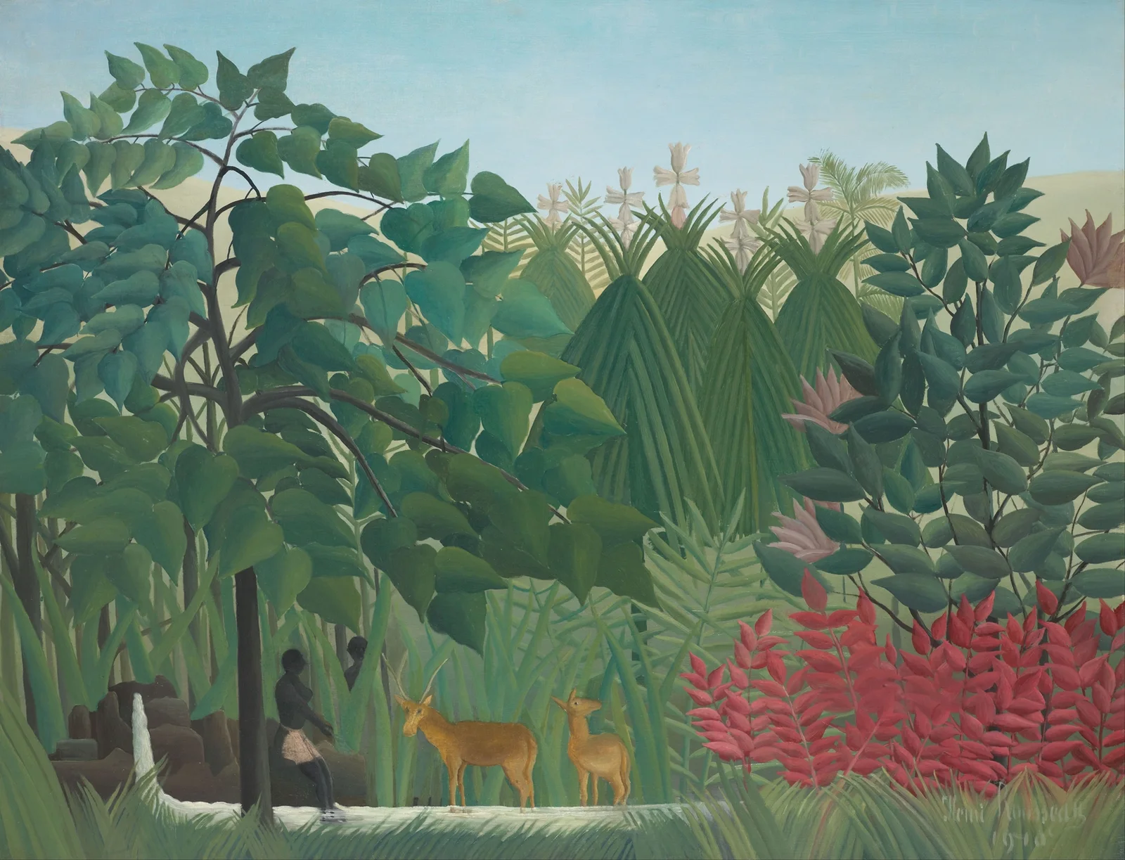 The Waterfall av Henri Rousseau