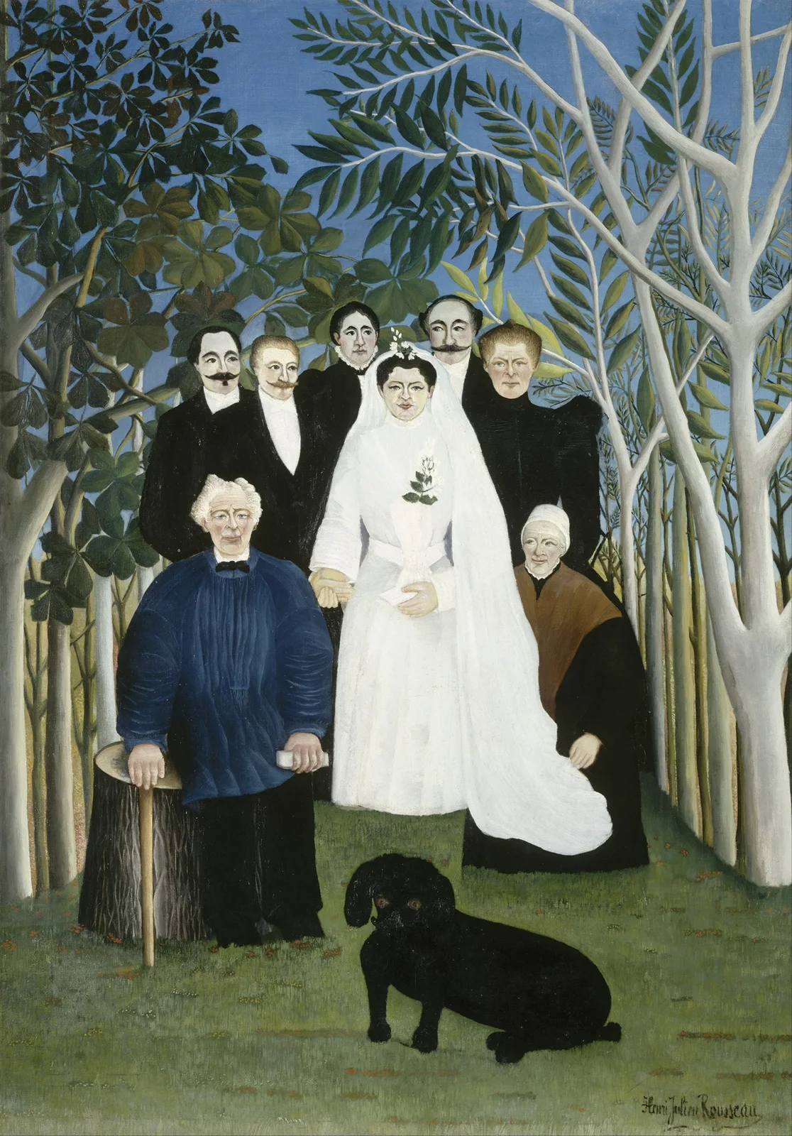 The Wedding Party av Henri Rousseau
