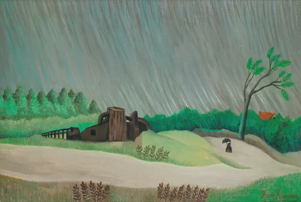 Un Matin De Pluie, 1896 av Henri Rousseau
