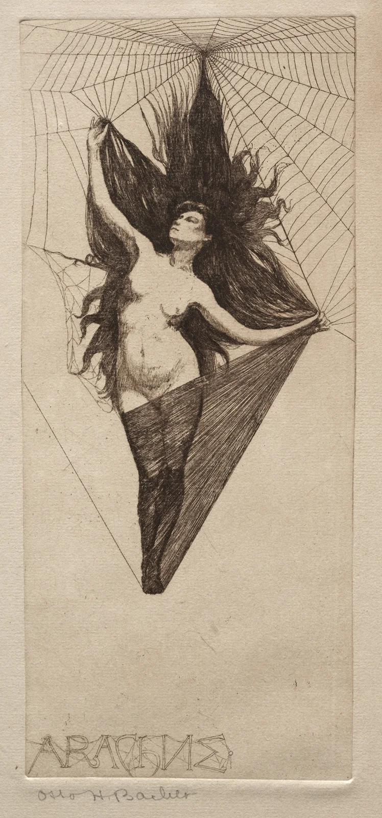 Arachne (19th century) av Otto Henry Bacher