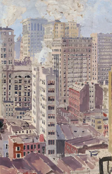 City Skyscrapers av Otto Henry Bacher