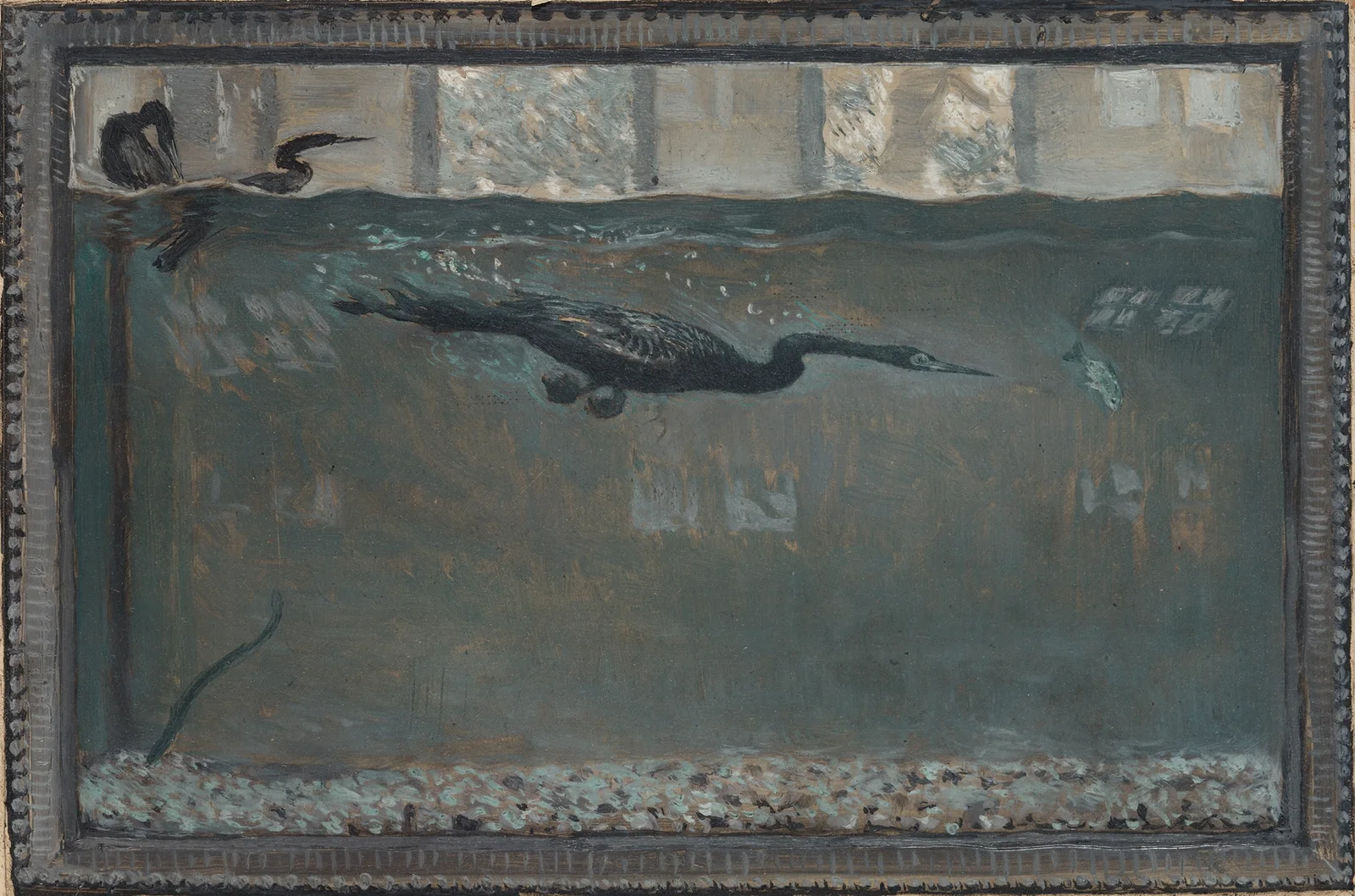 Diving Cormorant av Otto Henry Bacher