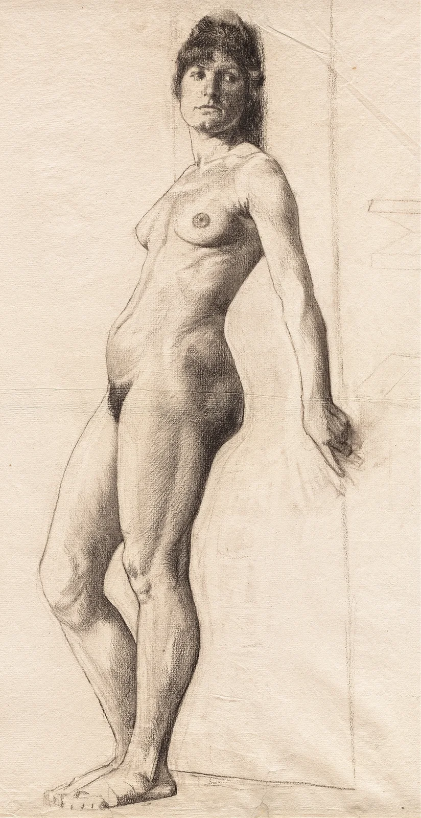 Standing Nude Model av Otto Henry Bacher