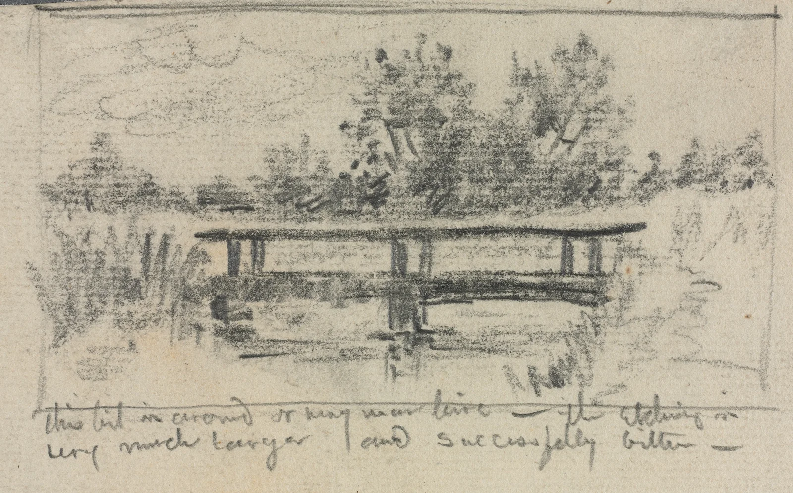 The Bridge, Schleissheim av Otto Henry Bacher