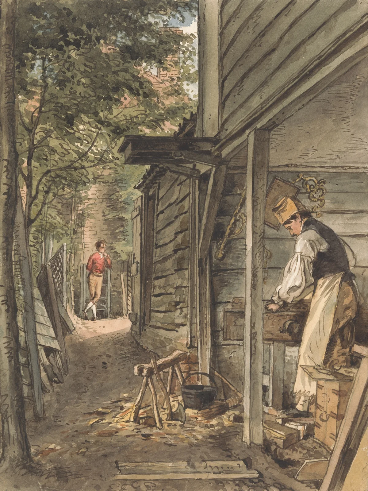 Dr. Munro’s Carpenter at Work av William Henry Hunt