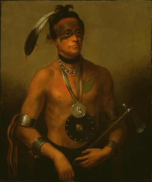 Hoo-Wan-Ne-Ka (Little Elk) av Henry Inman