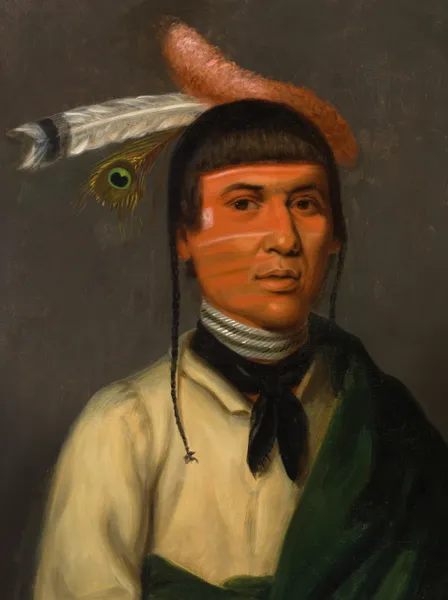 No-Tin (Wind), a Chippewa Chief av Henry Inman