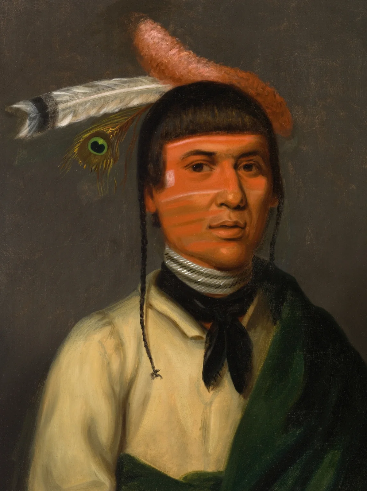 No-Tin (Wind), a Chippewa Chief av Henry Inman