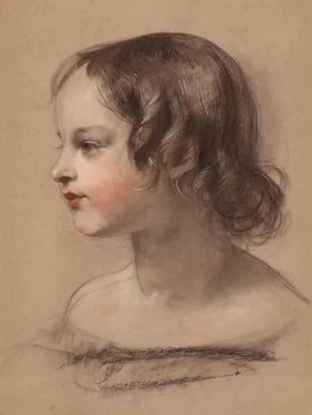 Portrait of a Young Girl av Sir Edwin Henry Landseer