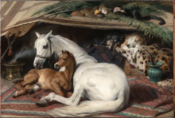 The Arab Tent av Sir Edwin Henry Landseer