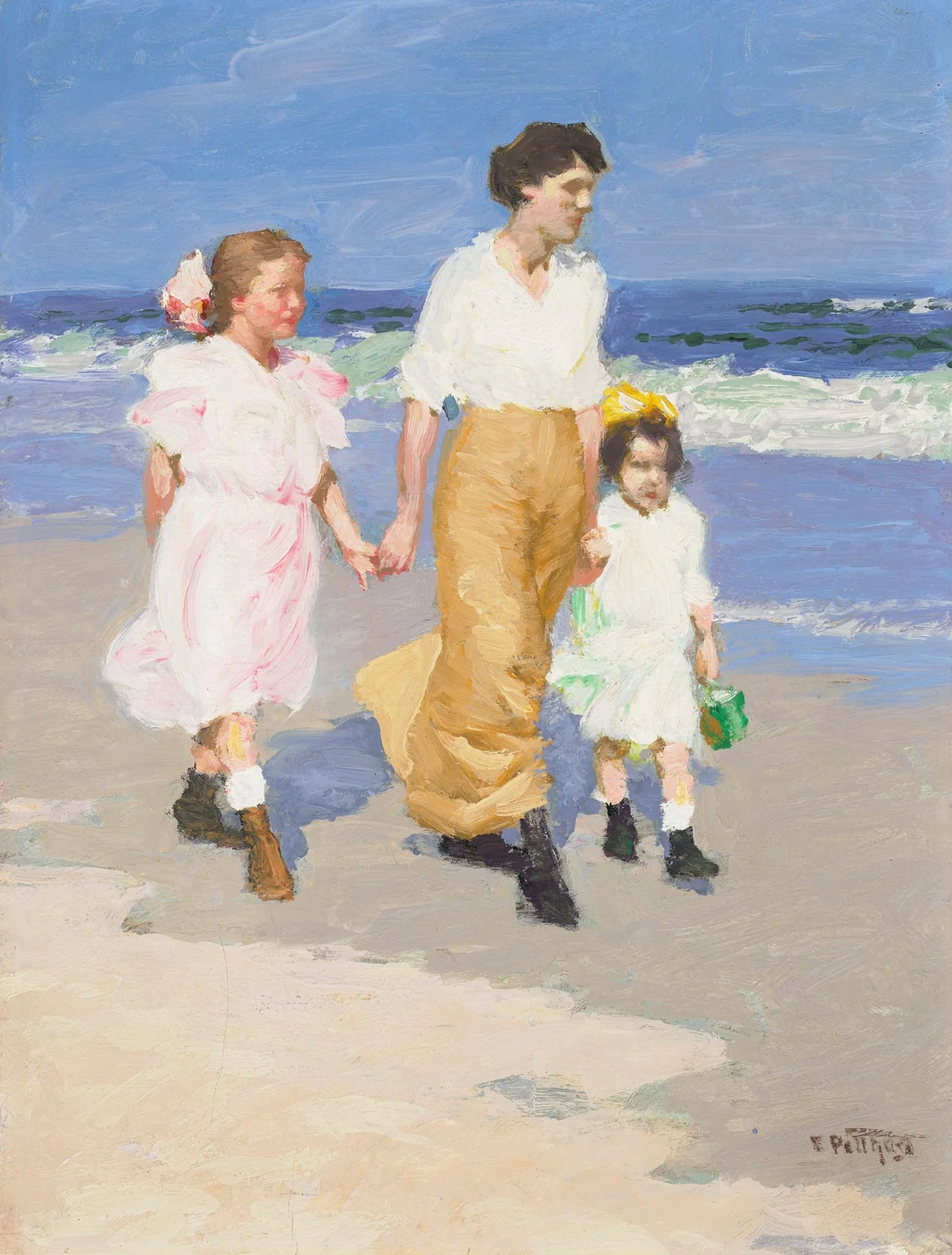 On the Beach – nr 2 av Edward Henry Potthast