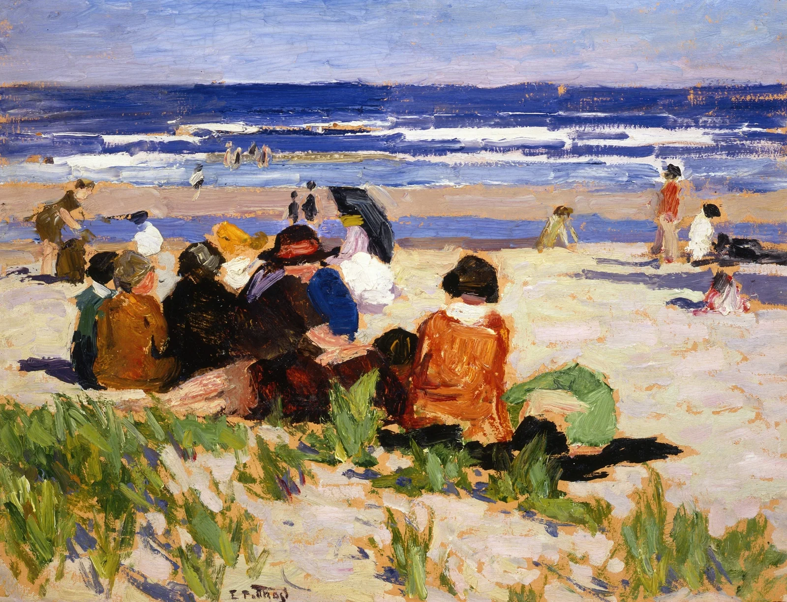 On the Beach, Ogunquit, Maine av Edward Henry Potthast