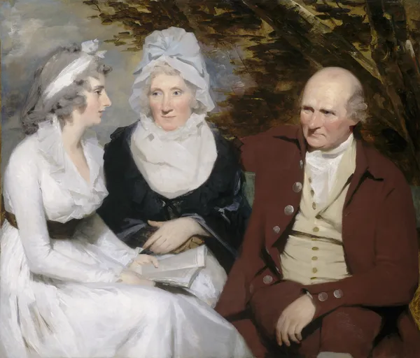 John Johnstone, Betty Johnstone and Miss Wedderburn av Sir Henry Raeburn