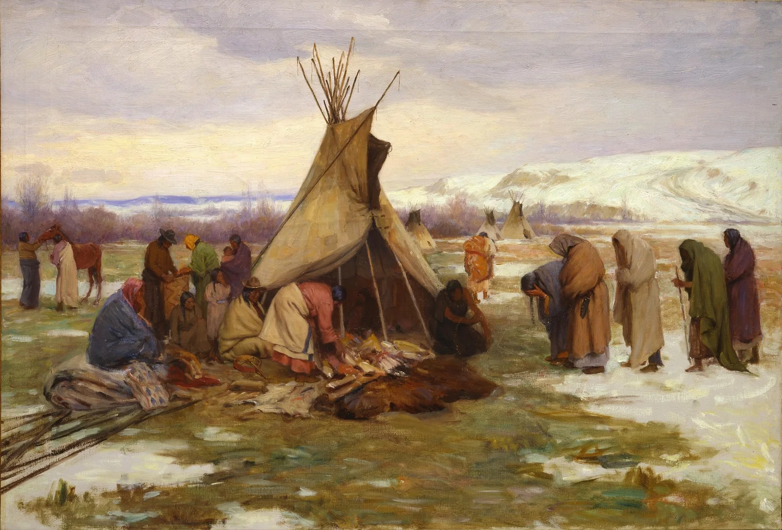 Dividing The Chief’s Property av Joseph Henry Sharp