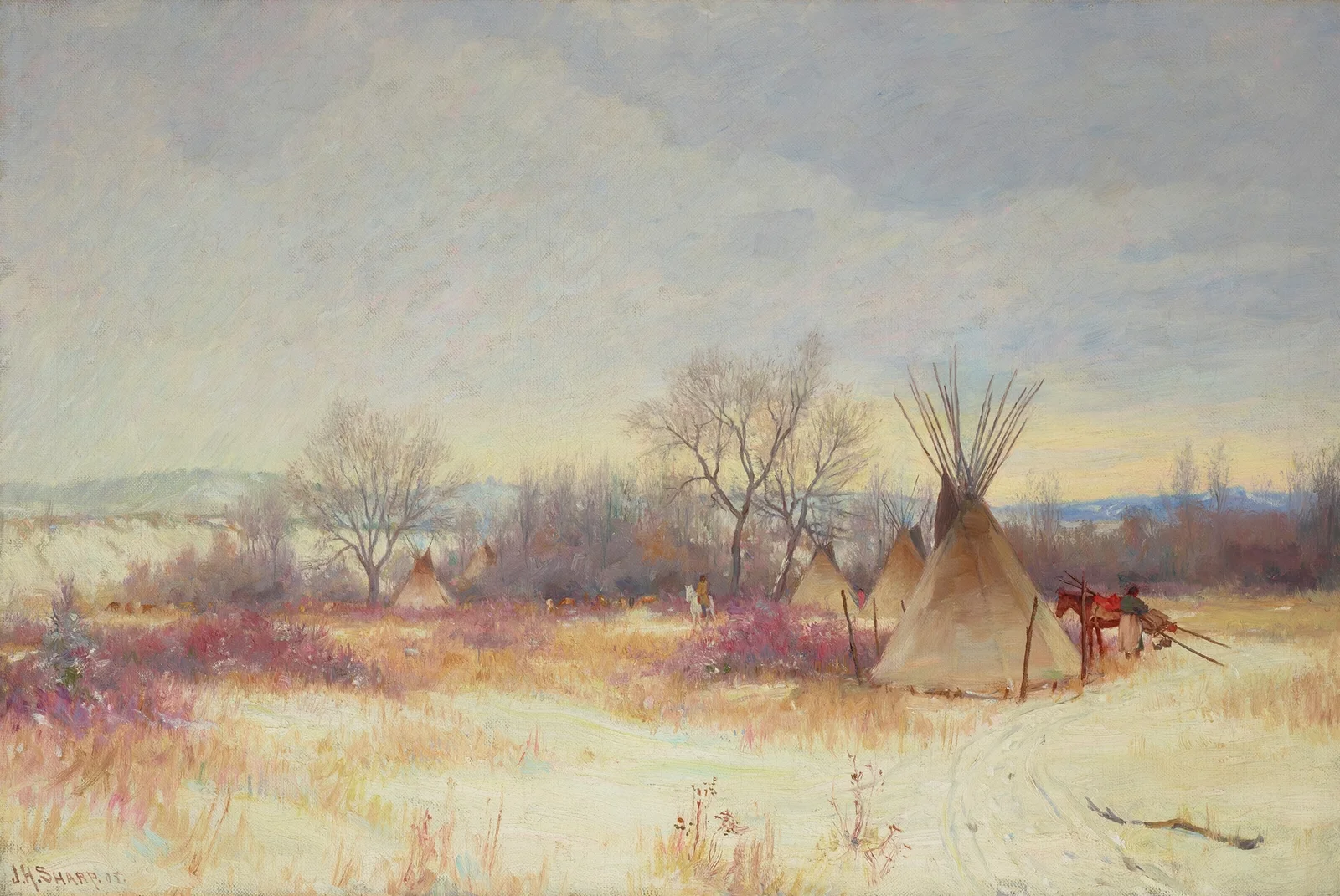 Indian Encampment av Joseph Henry Sharp