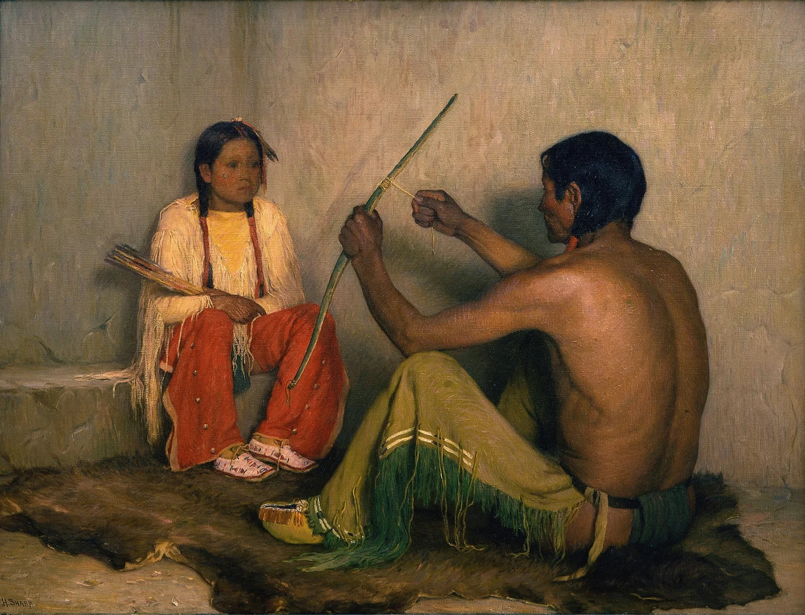 The Broken Bow av Joseph Henry Sharp