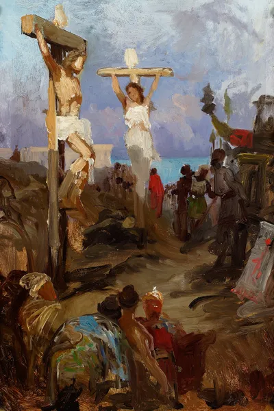 Christian Golgotha, sketch av Henryk Siemiradzki