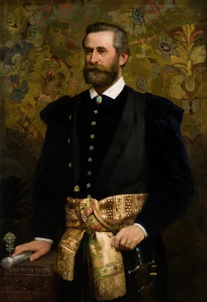 Portrait of Ludwik Wodzicki (1834–1894), Marhal of the Galician Seym av Henryk Siemiradzki