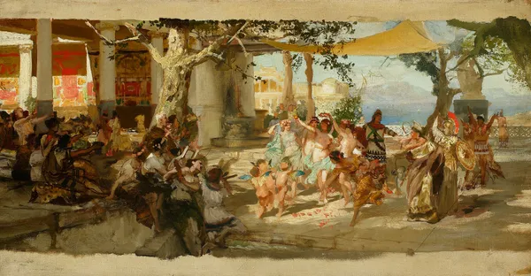 Sketch for “Judgement of Paris” av Henryk Siemiradzki