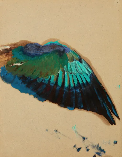 Study of a Wing – Study of a Fgure of ‘Inspiration’ from the Curtain for the Municipal Theater in Lviv av Henryk Siemiradzki