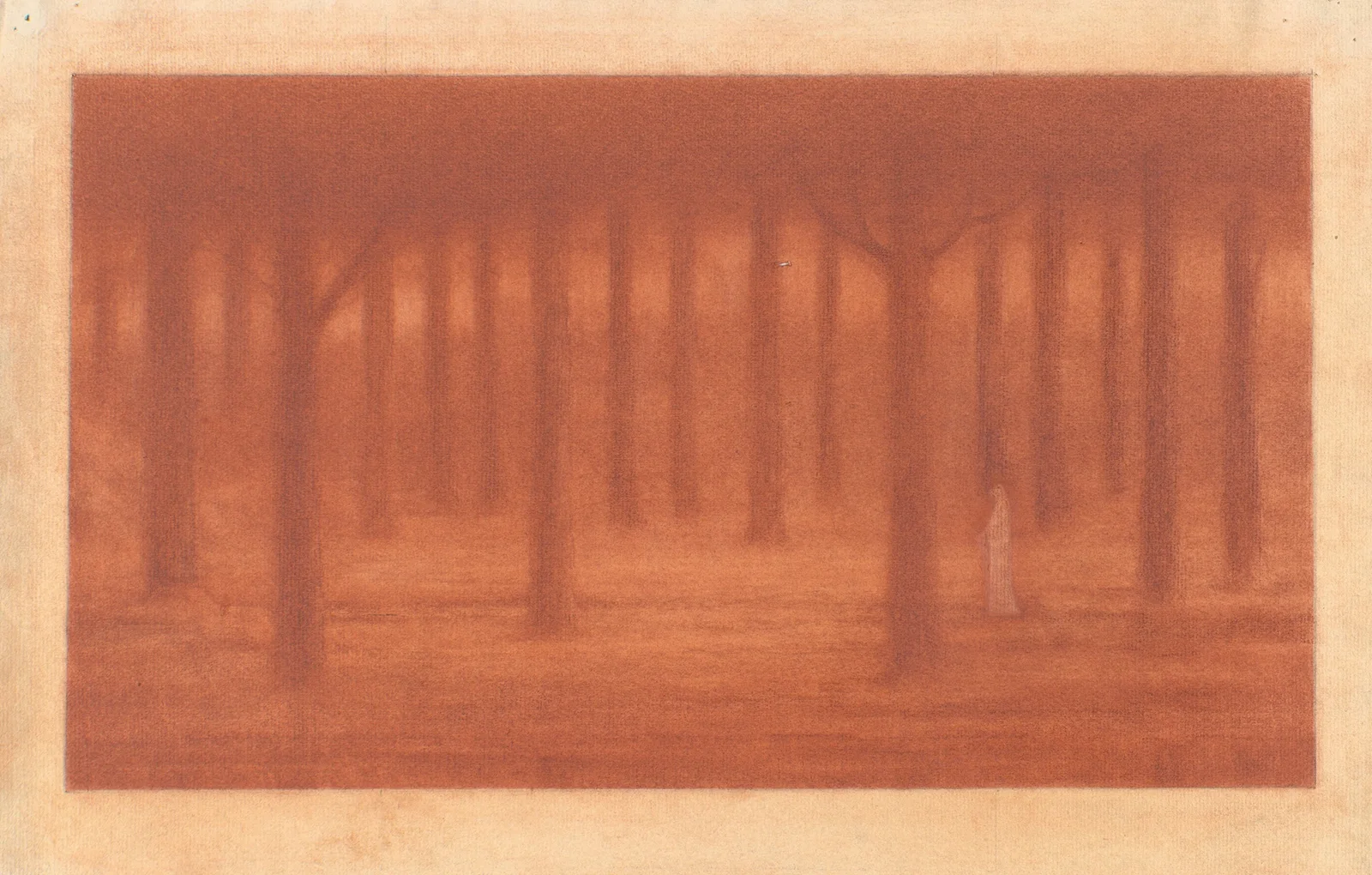 Lone Figure in a Forest av Herbert Crowley