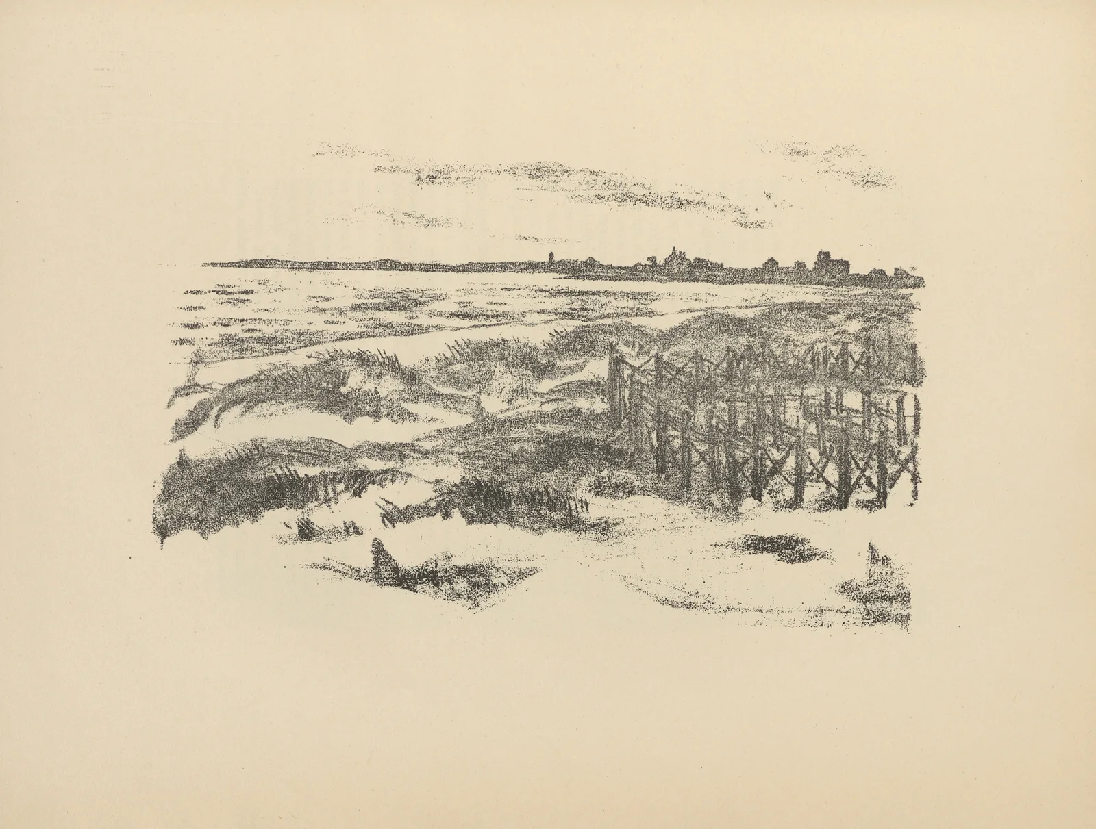 Am Strande Libaus av Hermann Struck