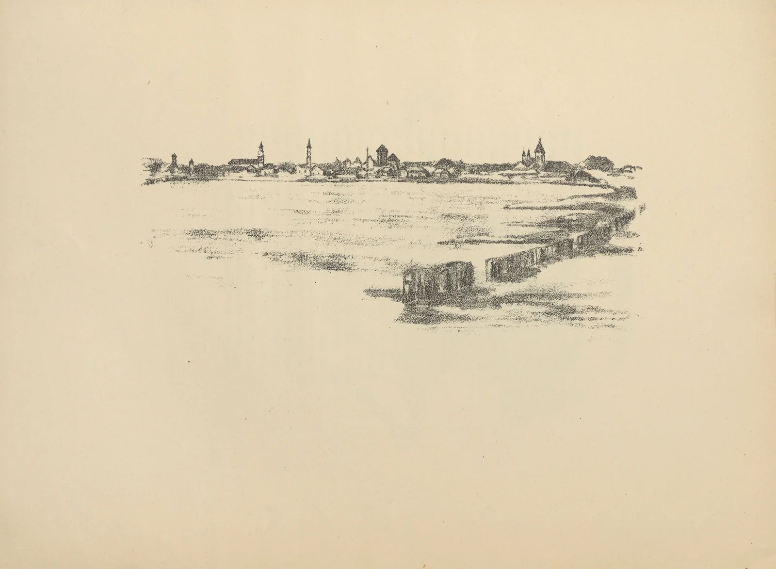 Blick auf Kowno av Hermann Struck
