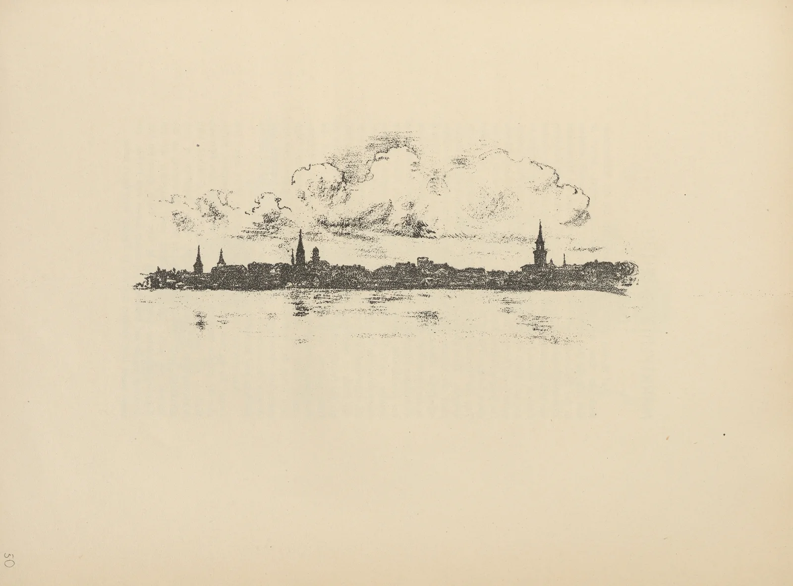 Blick auf Mitau av Hermann Struck