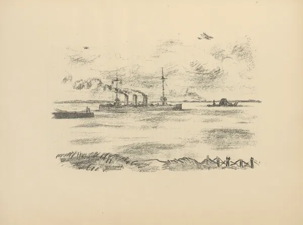 Im Hafen von Libau av Hermann Struck