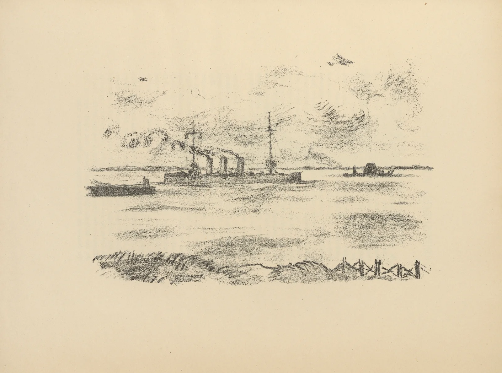 Im Hafen von Libau av Hermann Struck