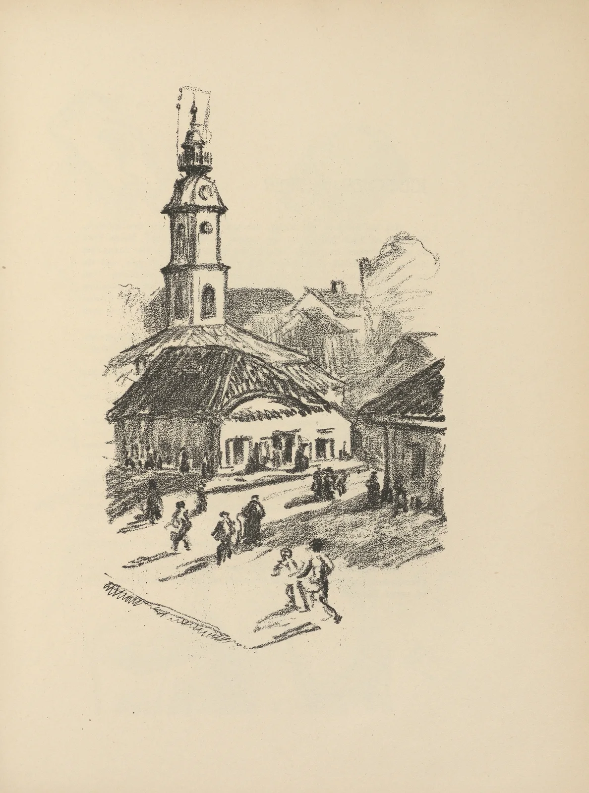 Marktplatz in Bialystok av Hermann Struck