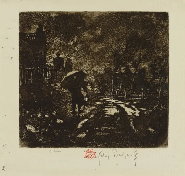 The Night Patrol av Félix Hilaire Buhot