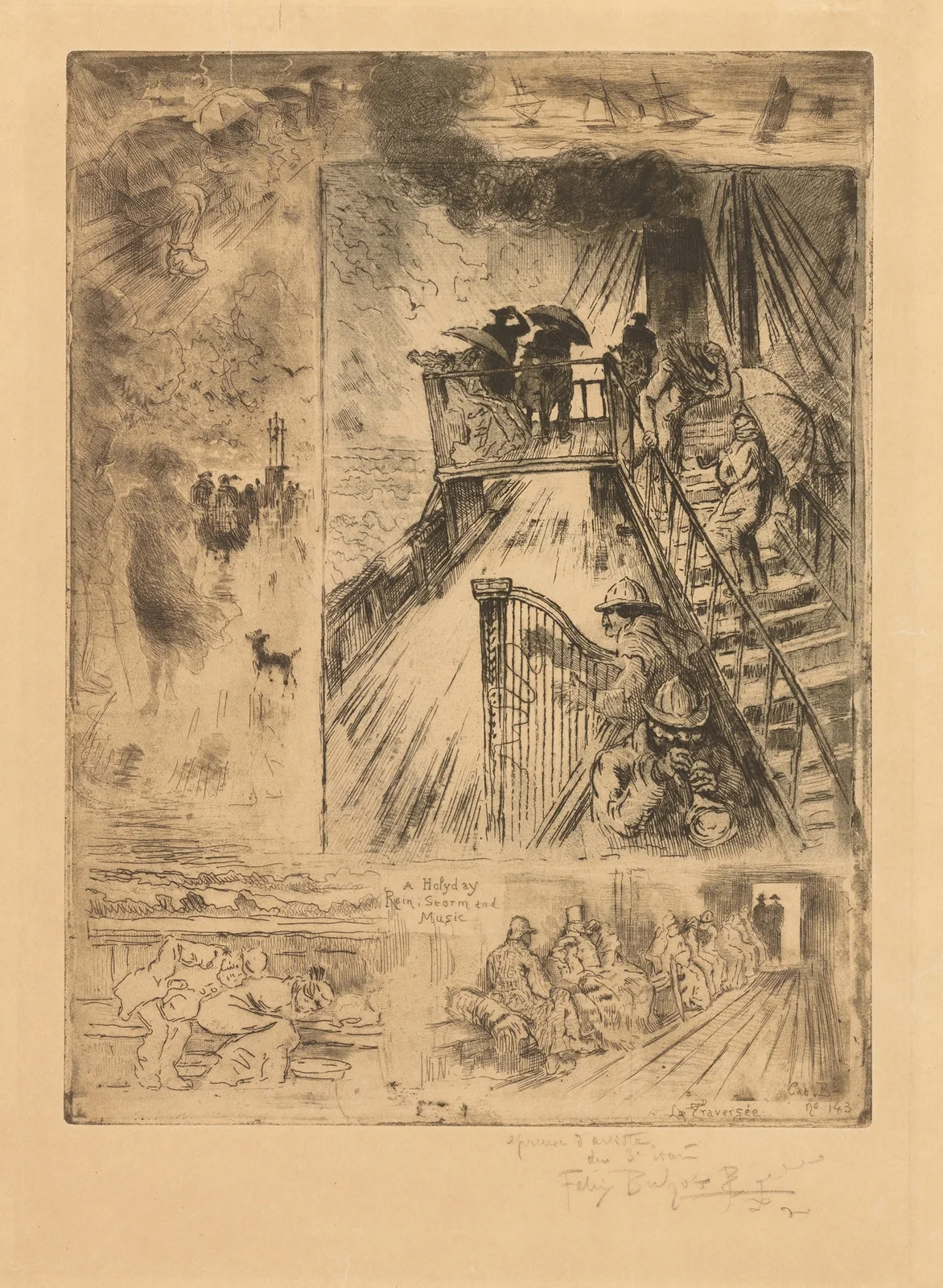 The Passage av Félix Hilaire Buhot