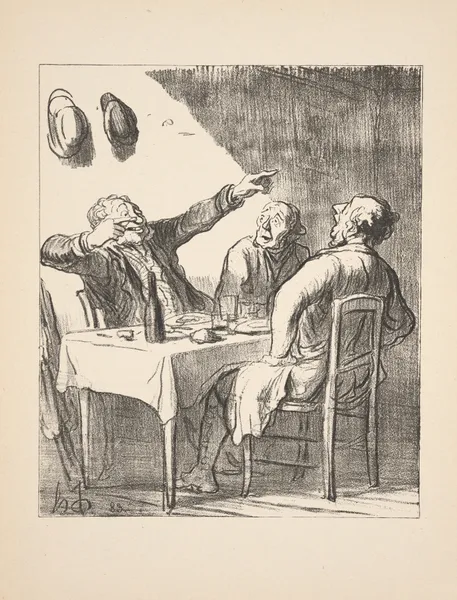 Hunting and fishing Pl.16 av Honoré Daumier