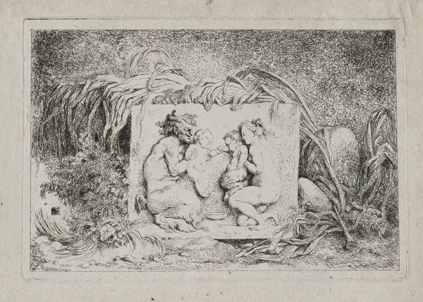 Bacchanales; The Satyr’s Family av Jean-Honoré Fragonard