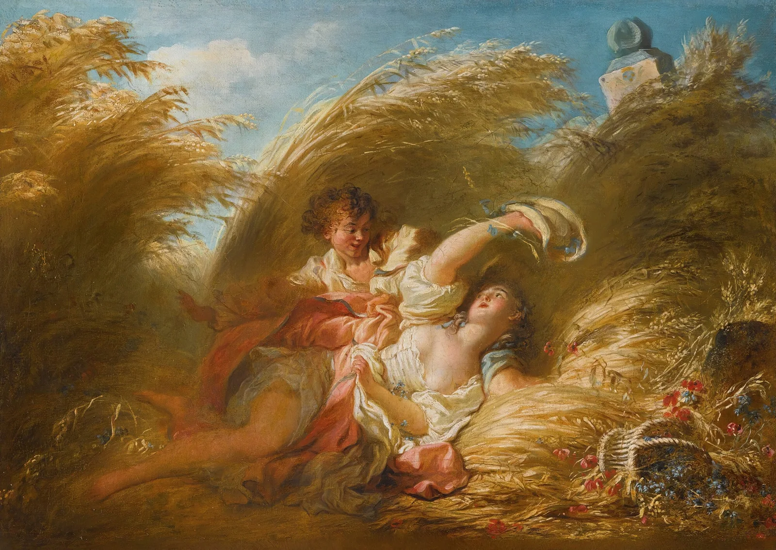 Dans Les Blés av Jean-Honoré Fragonard