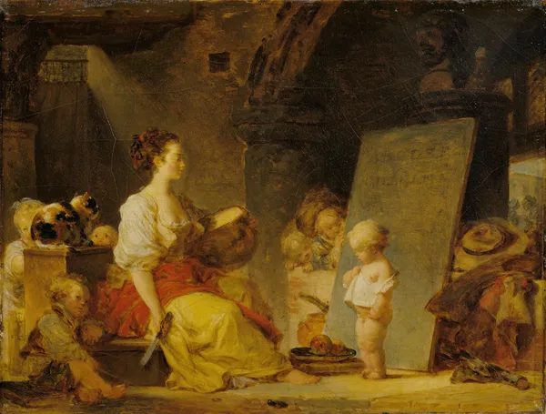Dites donc s’il vous plaît (Say Please) av Jean-Honoré Fragonard