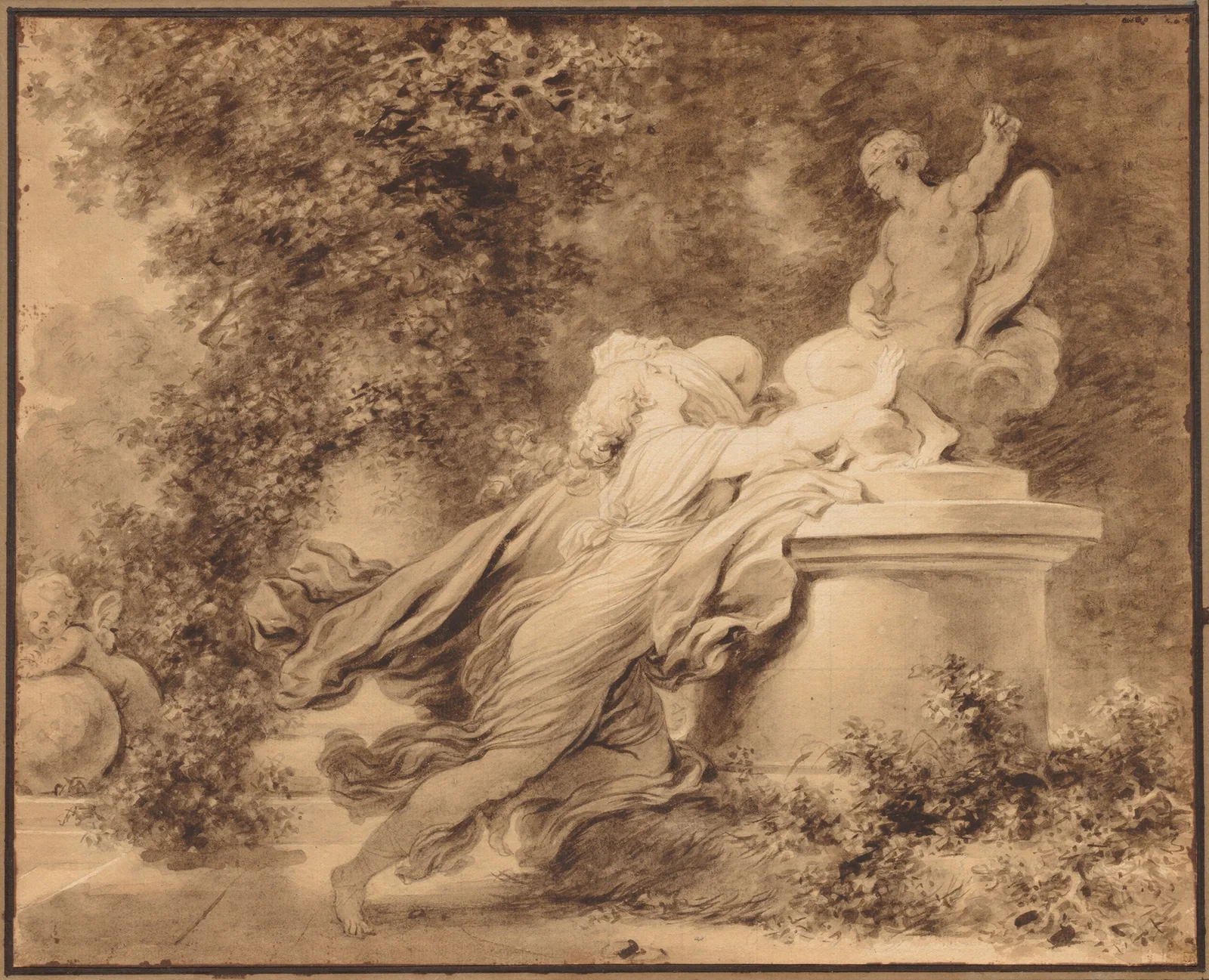 Invocation to Love av Jean-Honoré Fragonard