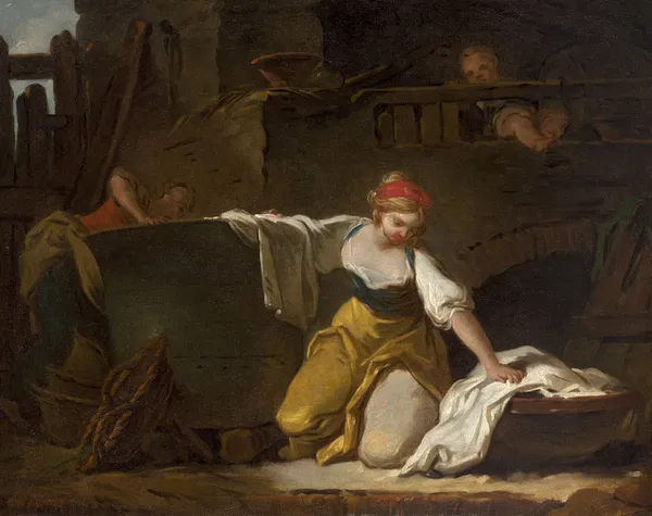 Jeunes lavandières av Jean-Honoré Fragonard