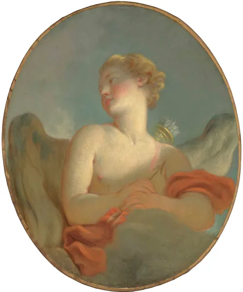 ‘L’Amour’; said to be a Portrait of Marie Catherine Colombe (1751-1830) as Cupid av Jean-Honoré Fragonard