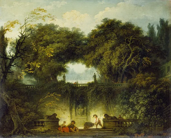 Le petit parc (The small park) (probably c. 1762 - c. 1764) av Jean-Honoré Fragonard