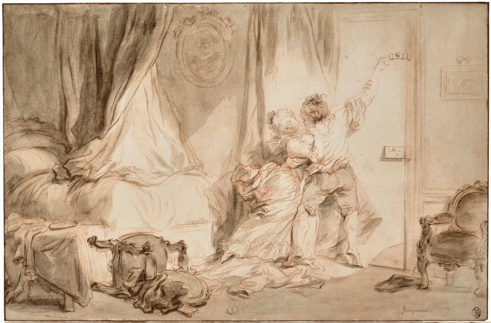 ‘Le Verrou’ (The bolt) av Jean-Honoré Fragonard