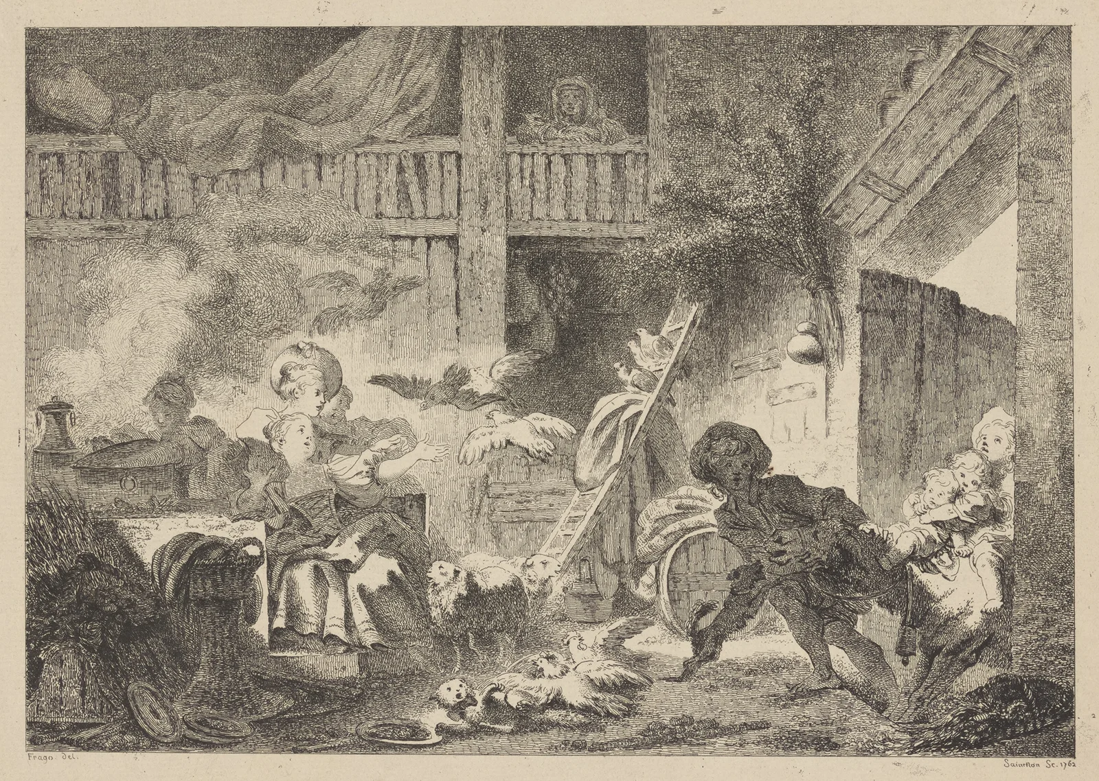 Les Petits Fermiers av Jean-Honoré Fragonard