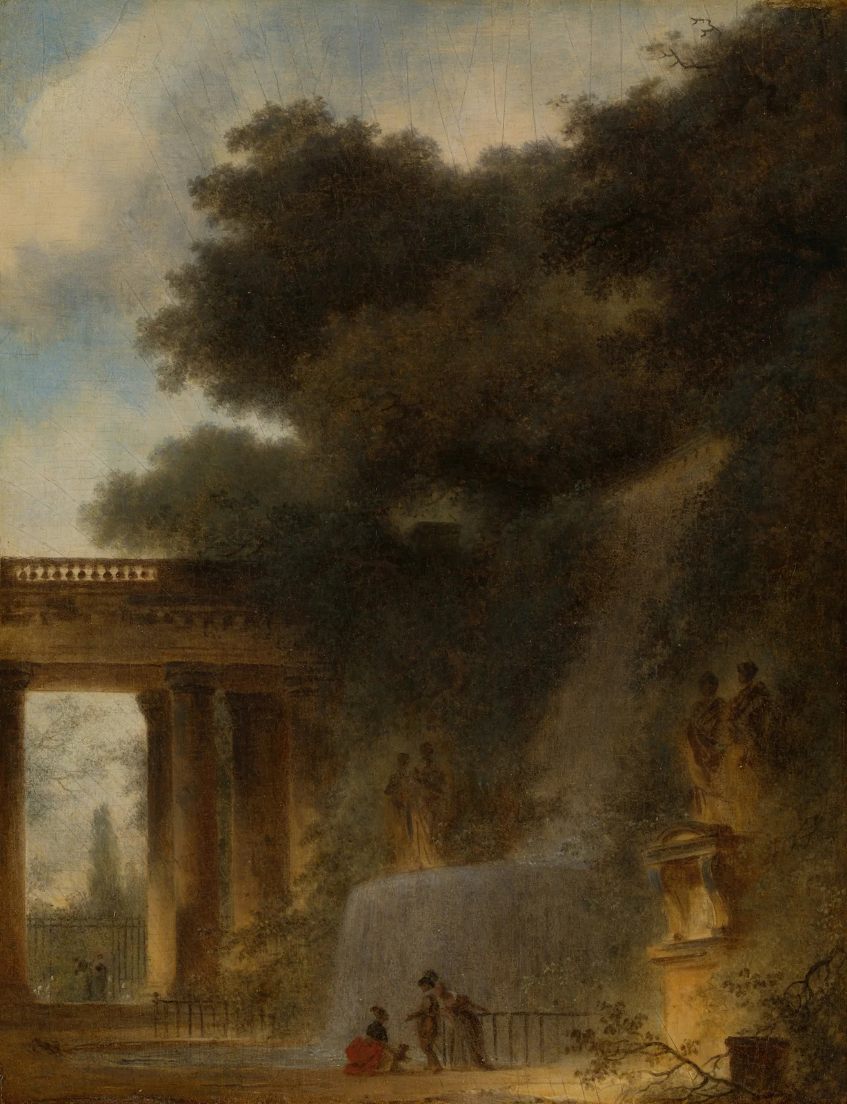 The Cascade av Jean-Honoré Fragonard
