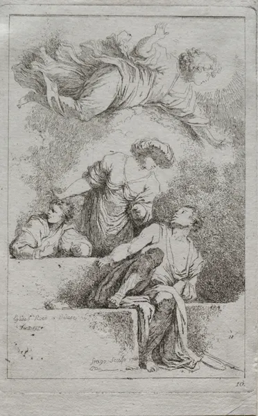 The Disciples at the Tomb av Jean-Honoré Fragonard