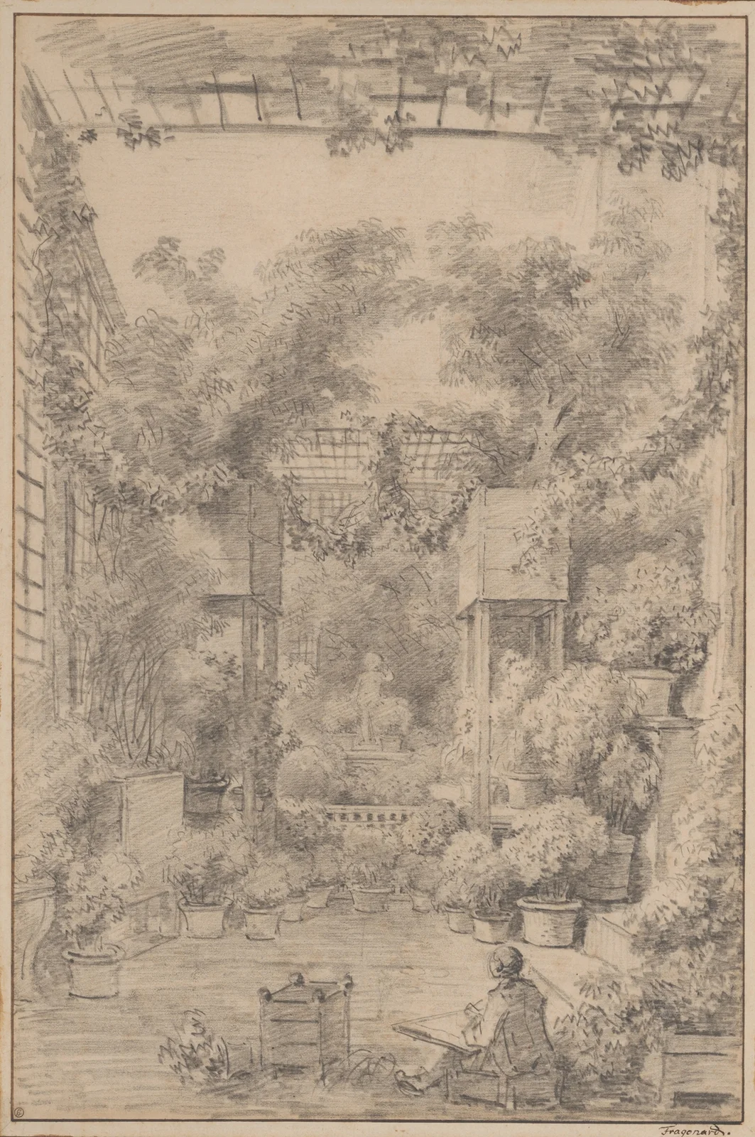 The Draftsman av Jean-Honoré Fragonard