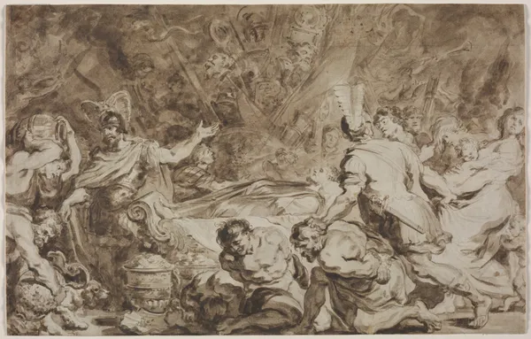 The Funeral of Decius Mus av Jean-Honoré Fragonard