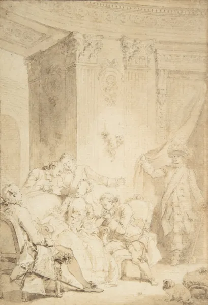 The Husband-Confessor av Jean-Honoré Fragonard