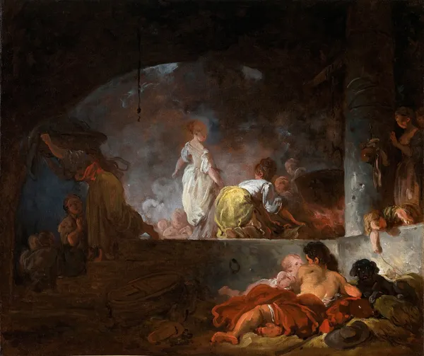 The Laundresses av Jean-Honoré Fragonard