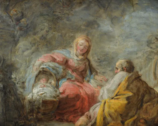 The Rest On The Flight Into Egypt – nr 1 av Jean-Honoré Fragonard